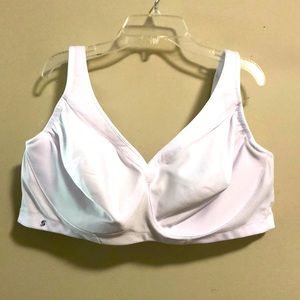 Glamorise Sport Bra SZ 46C White Magic Lift NWOT